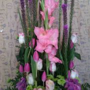 Floristería Hedu arreglo florar con tulipanes