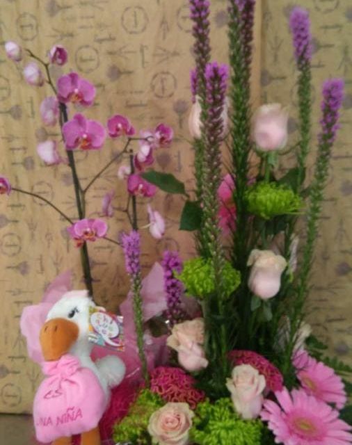 Floristería Hedu ramo de flores con peluche