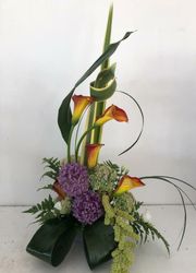 Floristería Hedu arreglo florar con calas